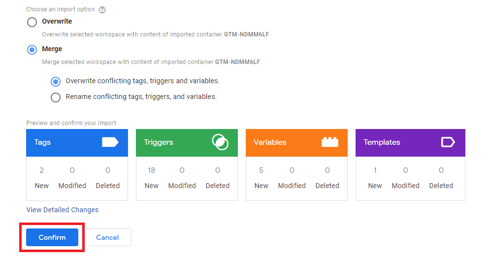 Download Google Tag Manager template